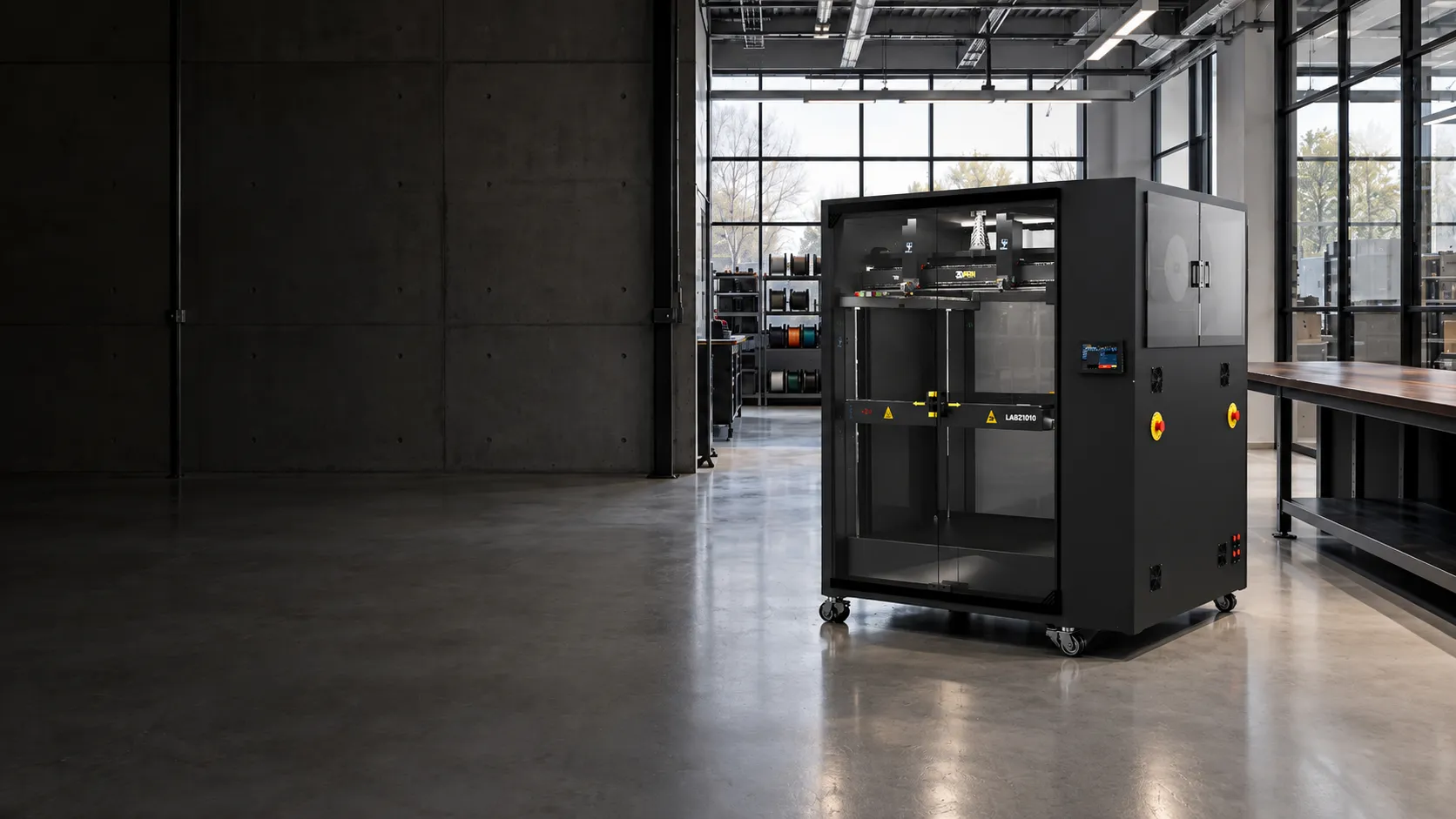 LAB Z, stampante 3D professionale 3DPRN, in un reparto produttivo