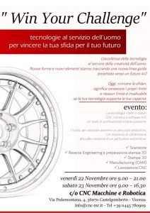 Win Your Challenge - tecnologia 4.0 e CNC